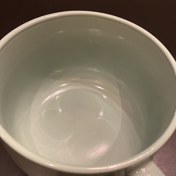 Souper bowl mug w/ vented lid Fall Bonfires falling leaves green color 22 oz - Picture 8 of 9